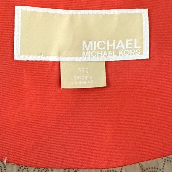 Michael Kors Women's Coral Removable Hood Zip Front Lined Jacket Size PXS - Picture 8 of 12